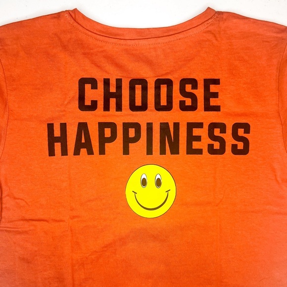 beyoutiful | Girls Choose Happiness Smiley Crop Tee | XL (16) - Picture 2 of 5